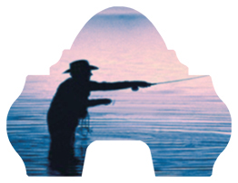 DARAY-L-321-BL Gone Fishing (Fly) Blue